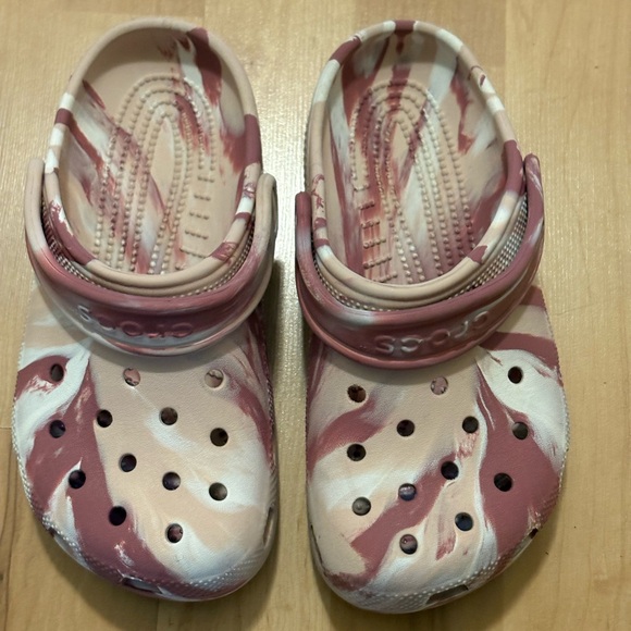 Crocs Pink and White Tie-Dye - Picture 2 of 3